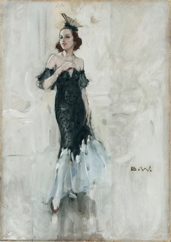 Auf Dem Ball by Brynolf Wennerberg - Canvas Print