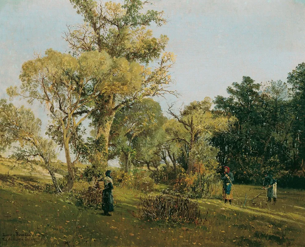 Auf Der Ligethi Puszta by Theodor Von Hörmann - Canvas Print