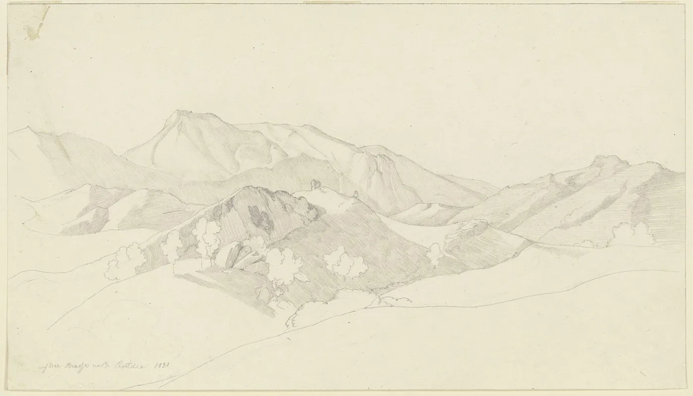 Auf Der Strase Nach Civitella Dem Heutigen Bellegra