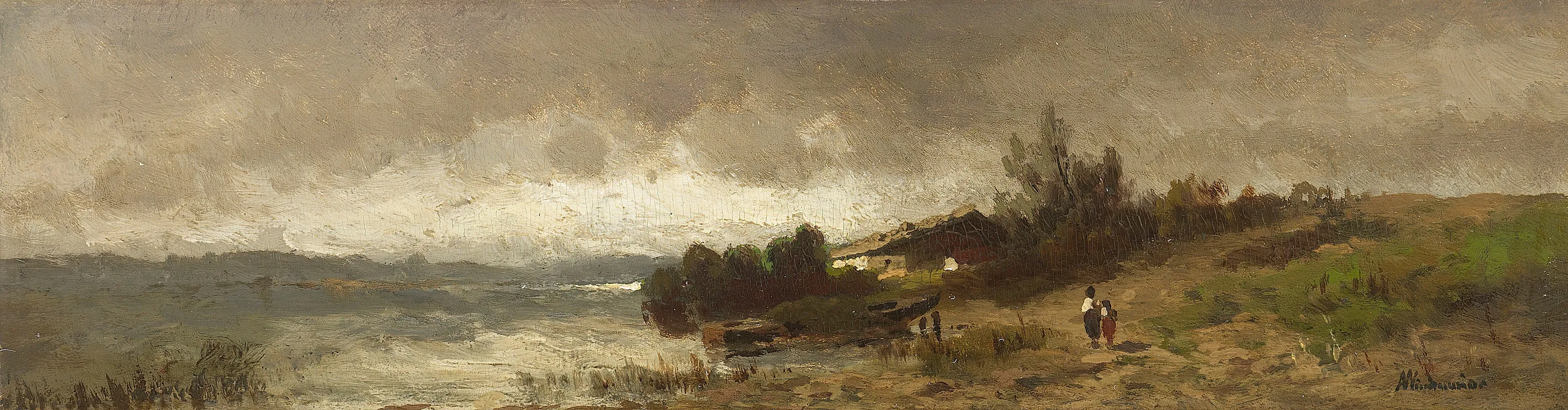 Aufziehendes Gewitter by Anton Windmaier - Canvas Print