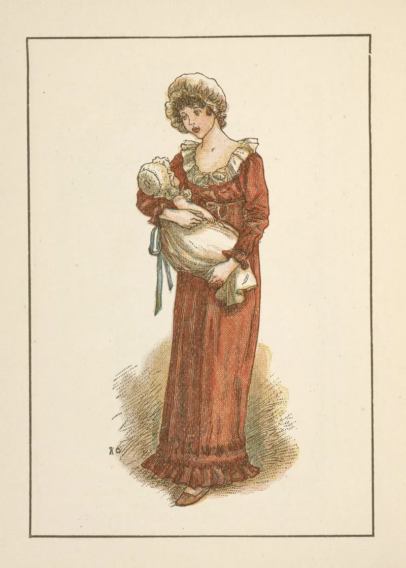 August 25 by Kate Greenaway - Canvas Print