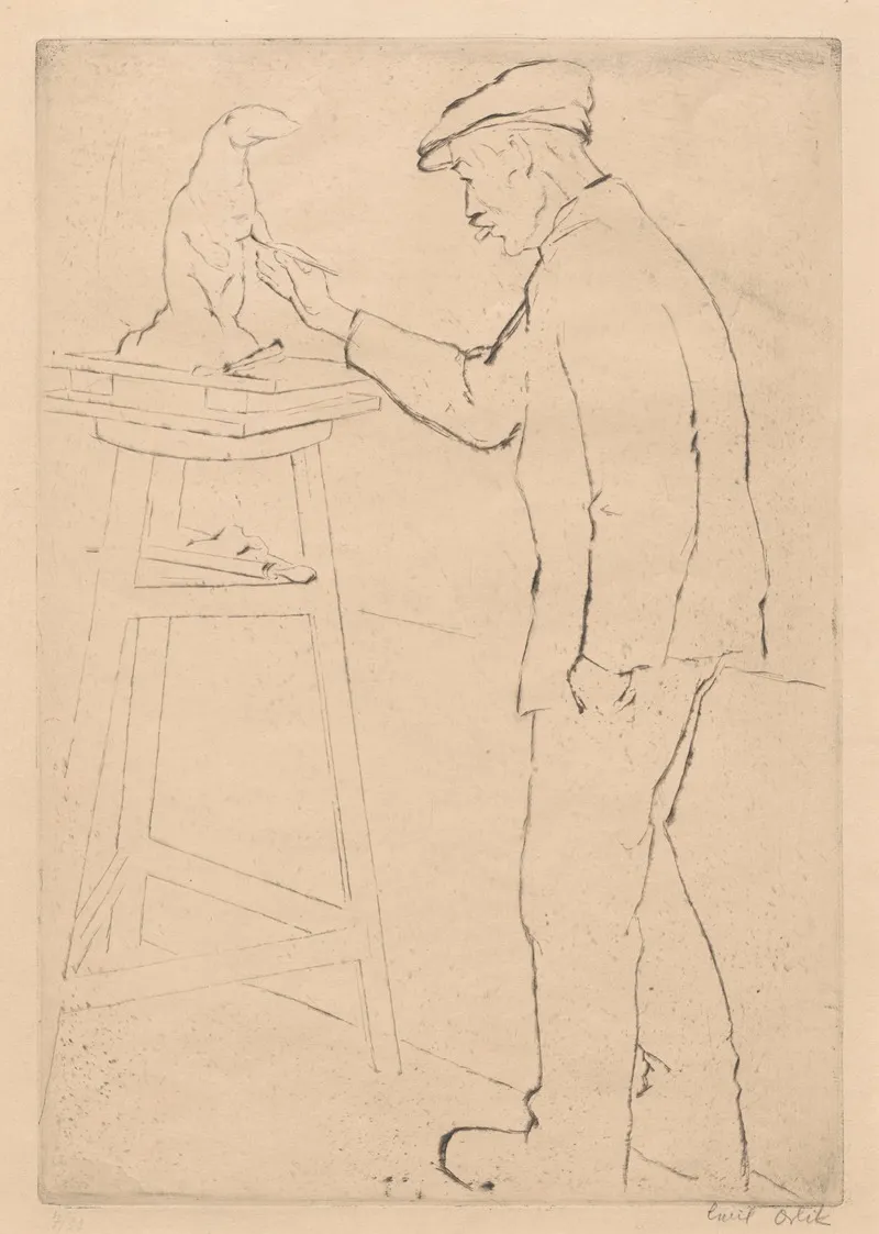 August Gaul Modellierung Ein Seehund