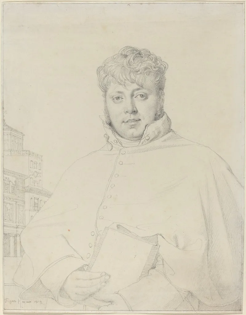 Auguste Jean Marie Guenepin by Jean Auguste Dominique Ingres - Canvas Print