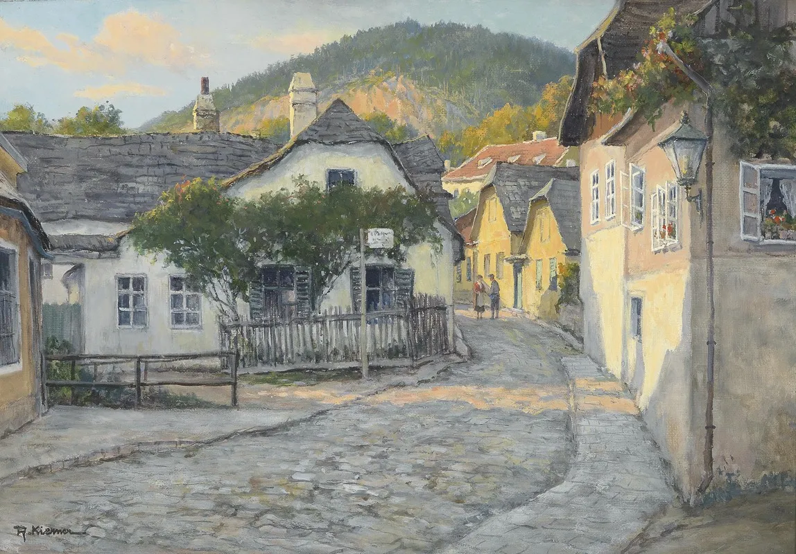 Aus Sievering by Rudolf Kierner - Canvas Print