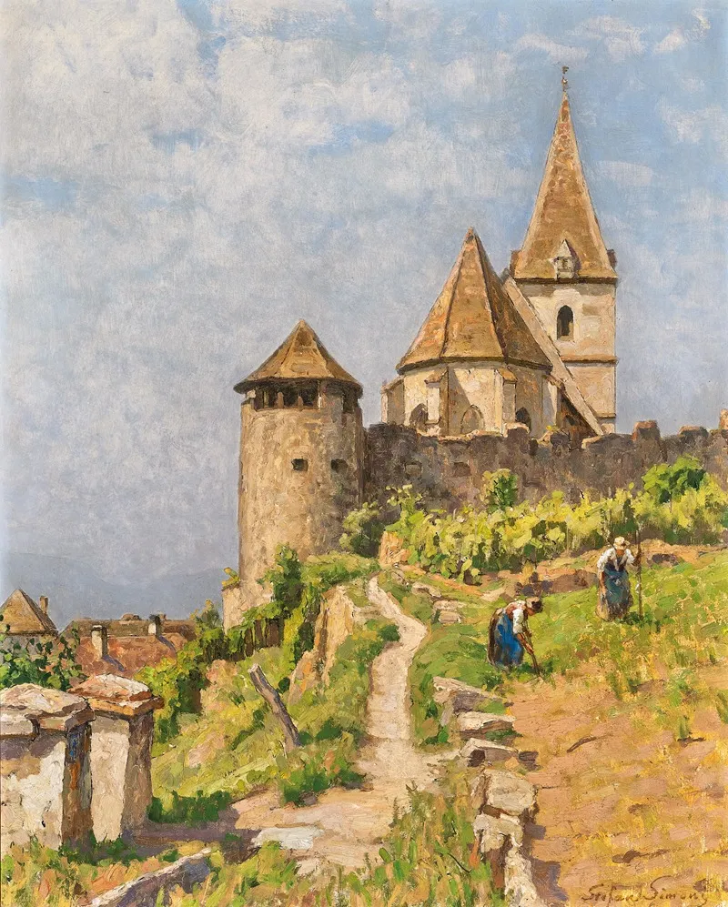 Aus Weissenkirchen In Der Wachau by Stefan Simony - Canvas Print