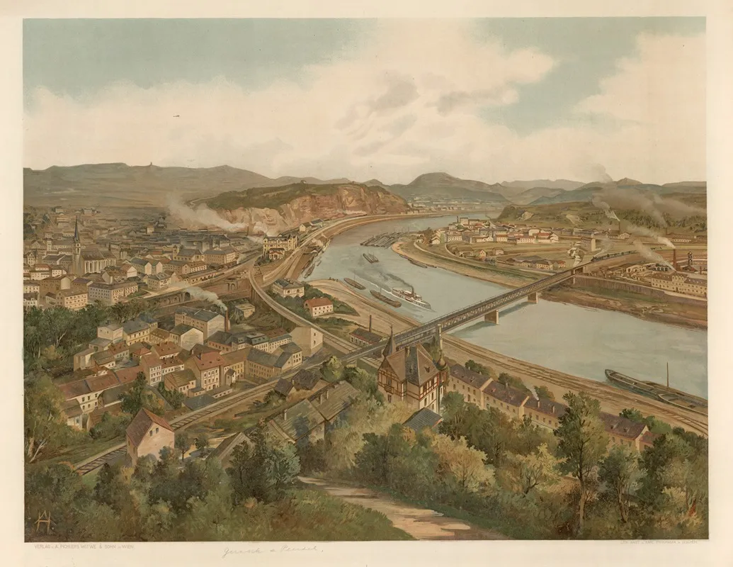 Aussig by Anton Heilmann - Canvas Print