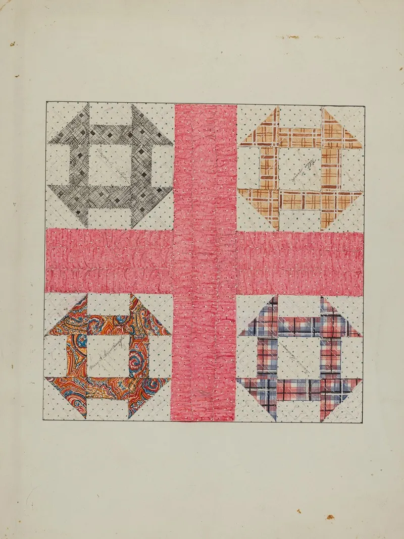 Autographed Quilt by Margaret Linsley - Canvas Print