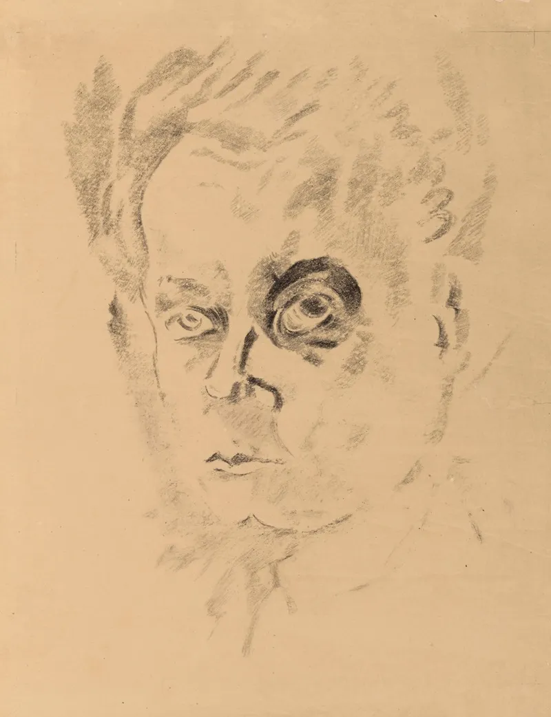 Autoportrait 35 by Robert Delaunay - Canvas Print