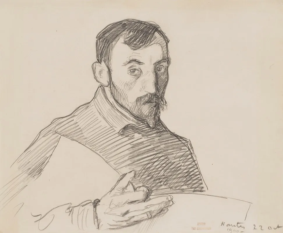 Autoportrait A Nantes by Theo van Rysselberghe - Canvas Print