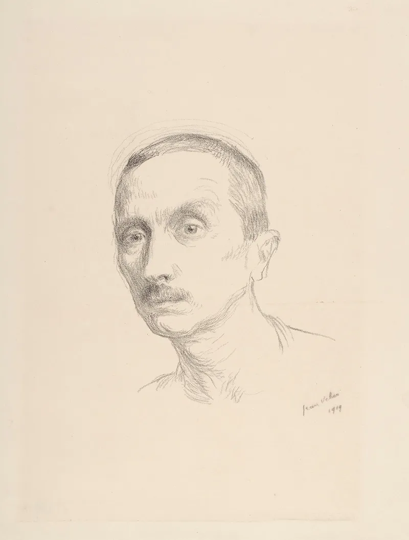 Autoportrait De Jean Veber by Jean Veber - Canvas Print