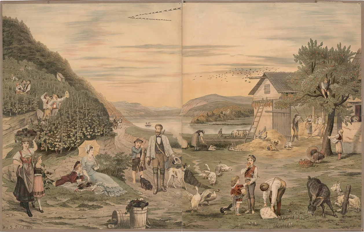 Autumn 76 by Ed Hölzel - Canvas Print