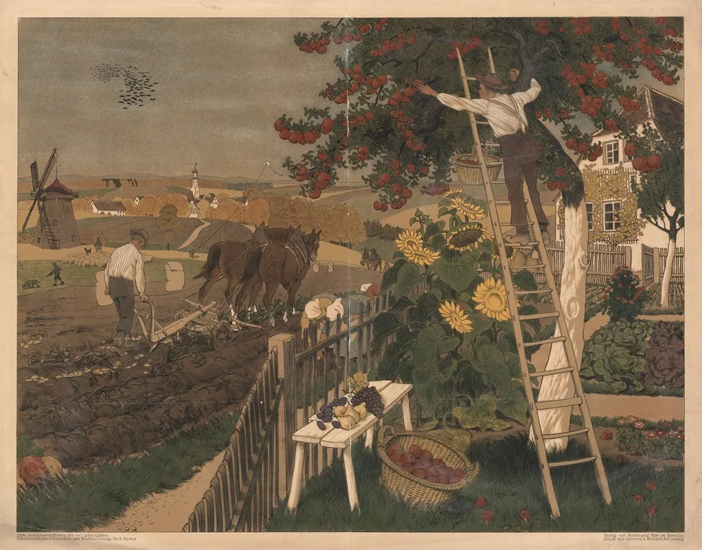 Autumn 81 by Walther Georgi - Canvas Print