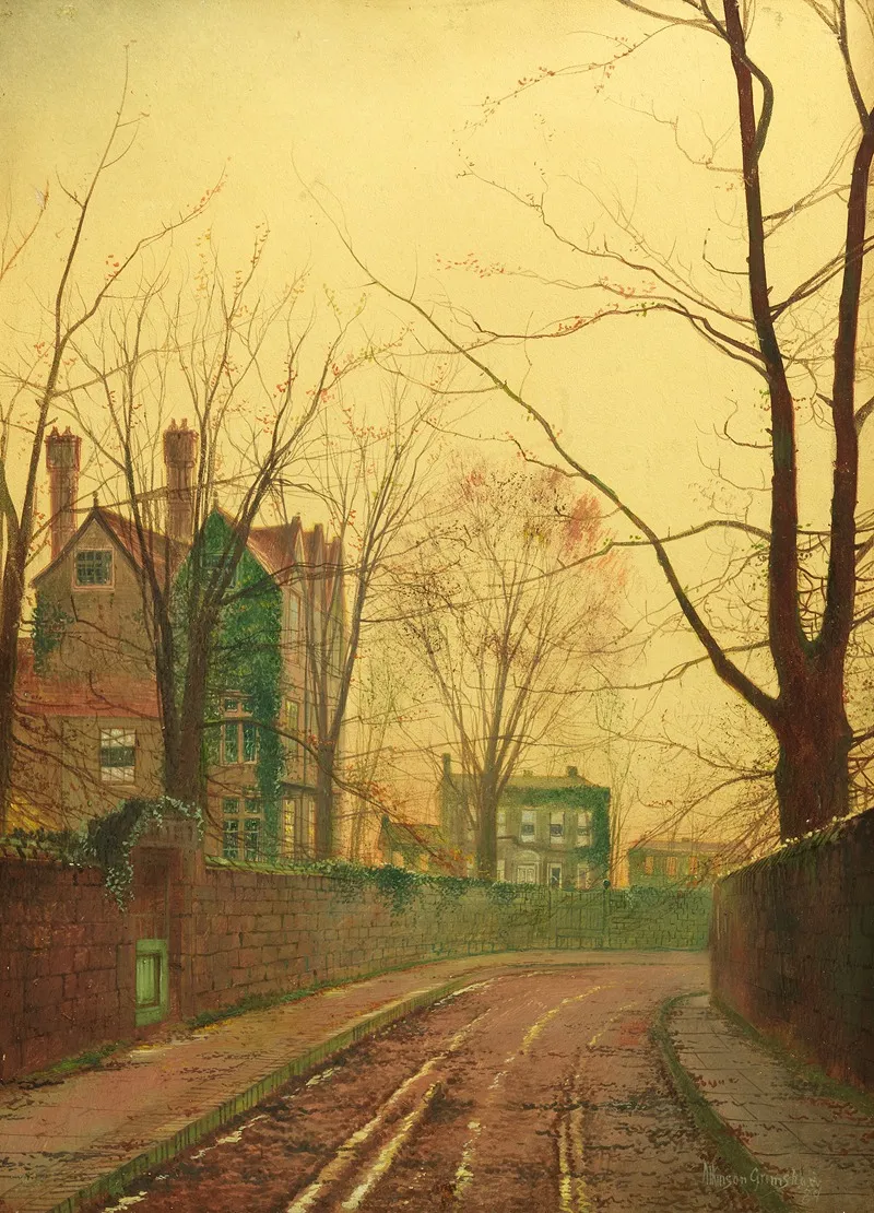 Autumn Afternoon 2 by John Atkinson Grimshaw - Canvas Print