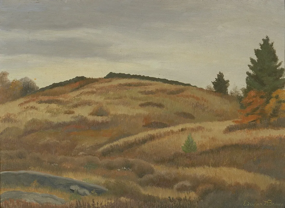 Autumn Fields by Edward Bruce - Canvas Print