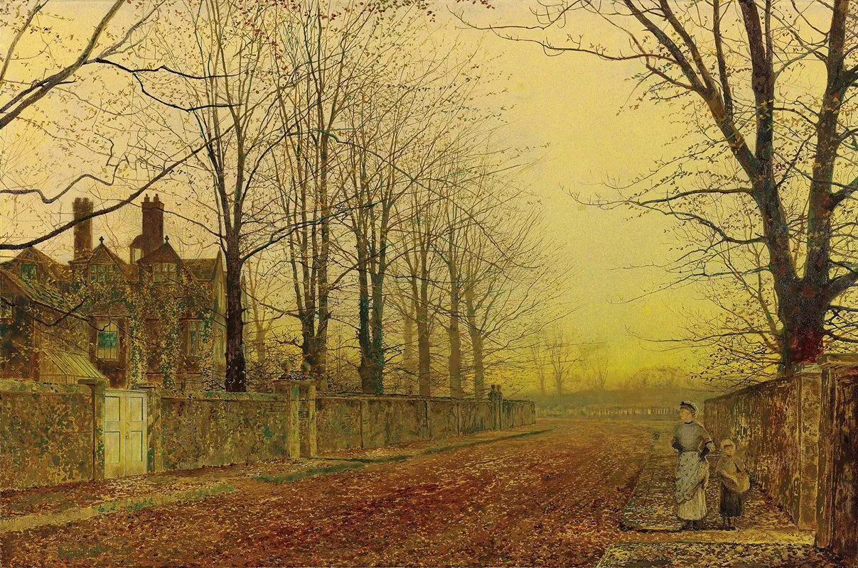 Autumn Glory by John Atkinson Grimshaw - Canvas Print