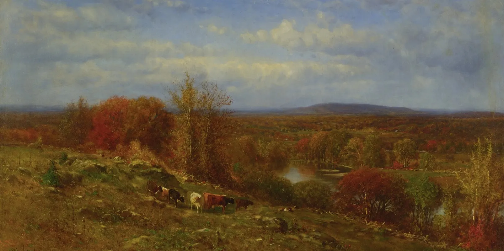 Autumn Landscape 31 by James McDougal Hart - Canvas Print