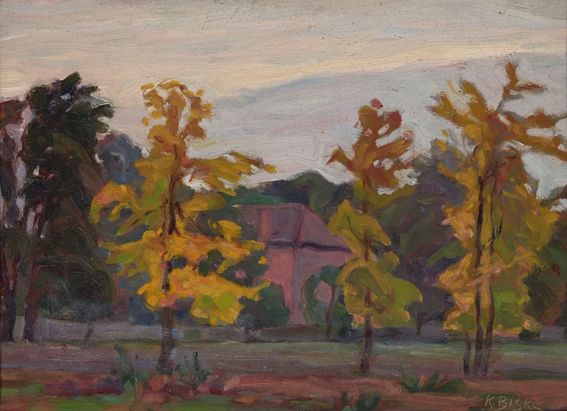 Autumn Landscape 44 by Karol Biske - Canvas Print