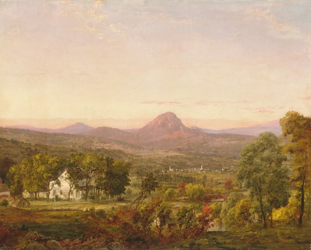 Autumn Landscape Sugar Loaf Mountain Orange County New York