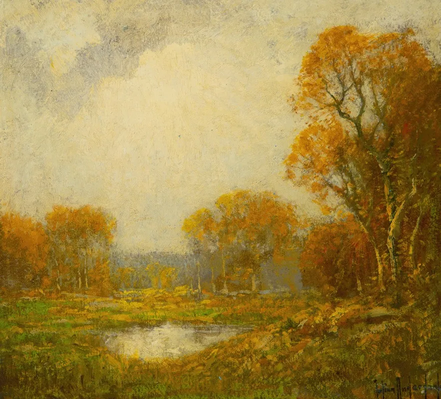 Autumns Pond by Julian Onderdonk - Canvas Print