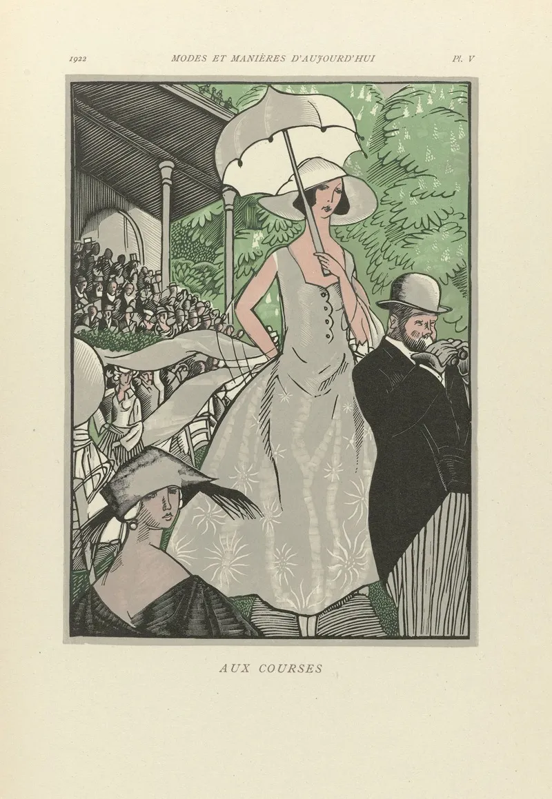 Aux Courses 4 by Fernand Siméon - Canvas Print