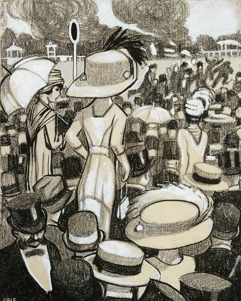 Aux Courses by Juan Gris - Canvas Print