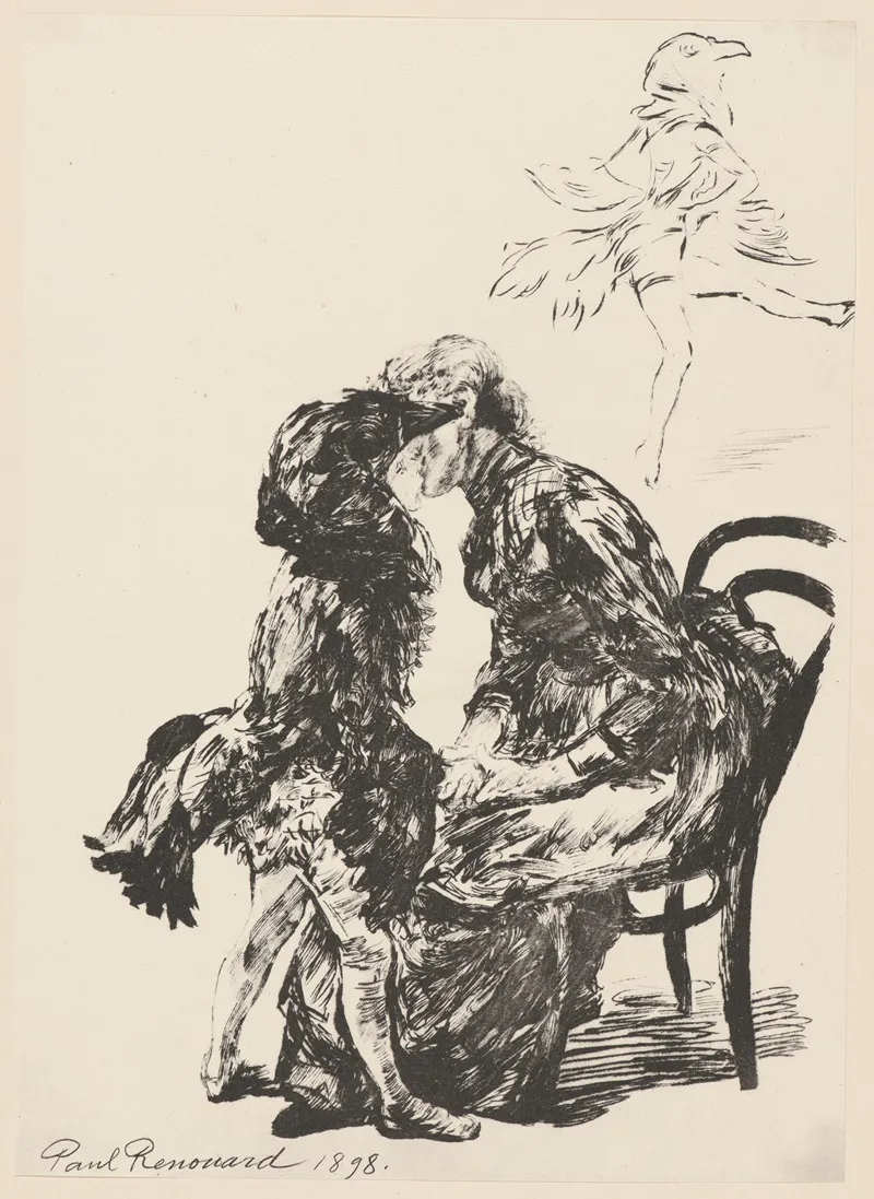 Avant Le Ballet by Charles Paul Renouard - Canvas Print