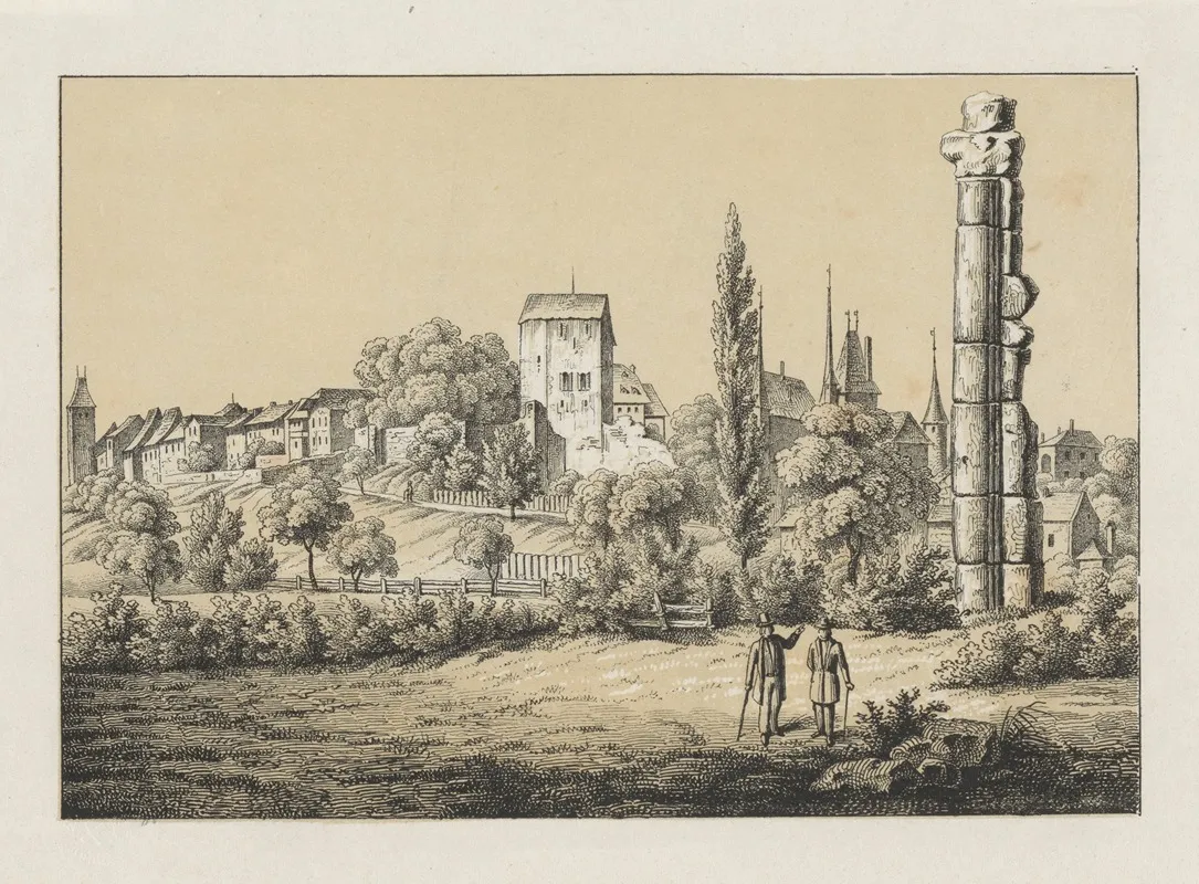 Avenche by Johann Friedrich Wagner - Canvas Print