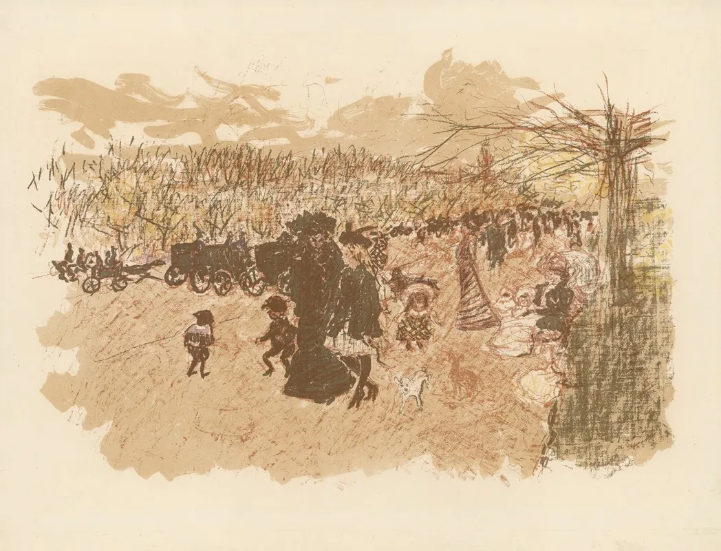 Avenue Du Bois De Boulogne 3 by Pierre Bonnard - Canvas Print