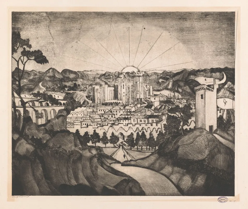 Avignon 2 by Lodewijk Schelfhout - Canvas Print