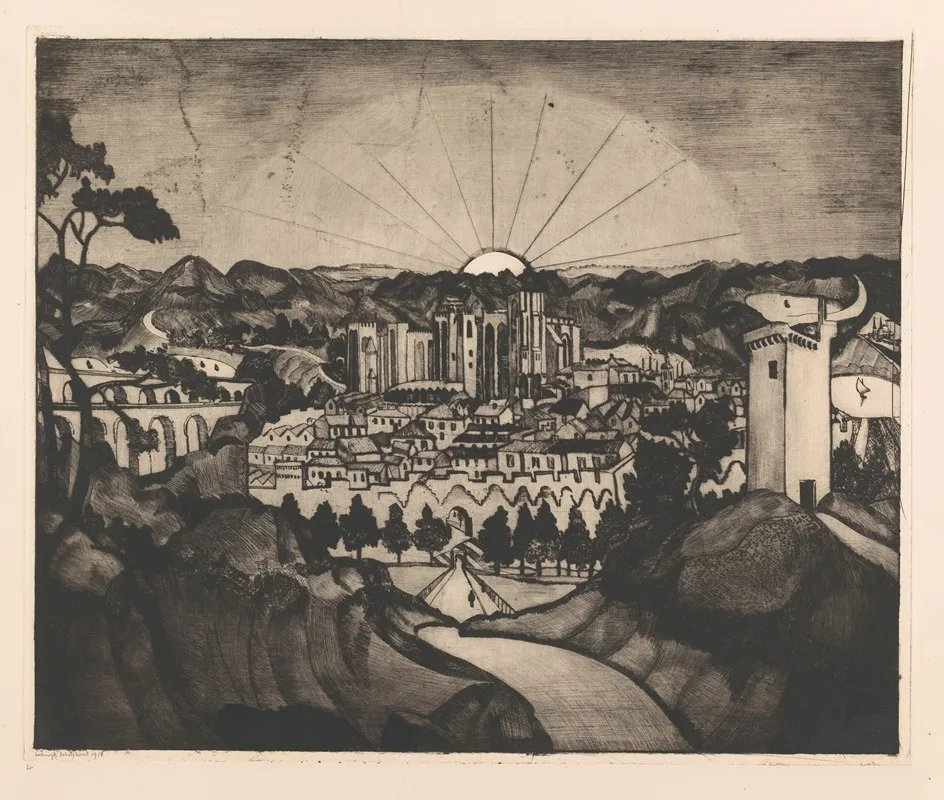 Avignon by Lodewijk Schelfhout - Canvas Print