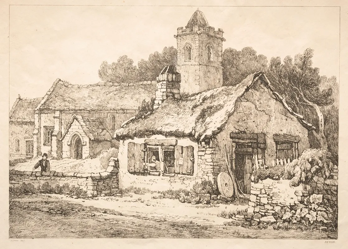 Ayton by Samuel Prout - Canvas Print