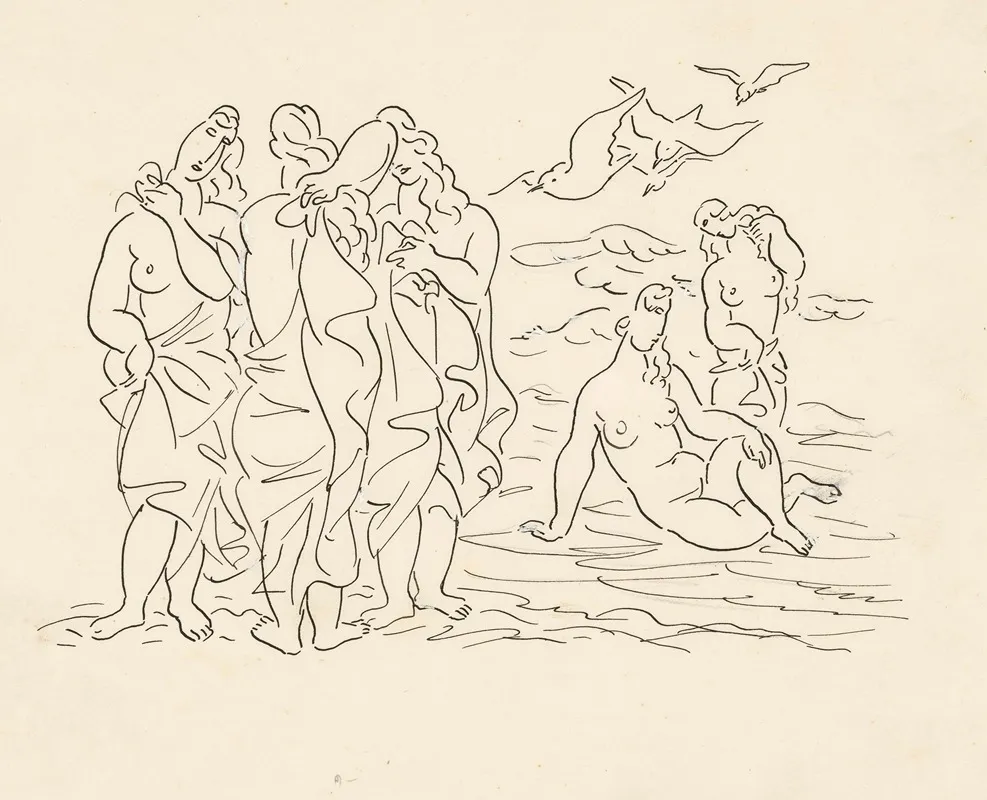 Baadsters 3 by Leo Gestel - Canvas Print
