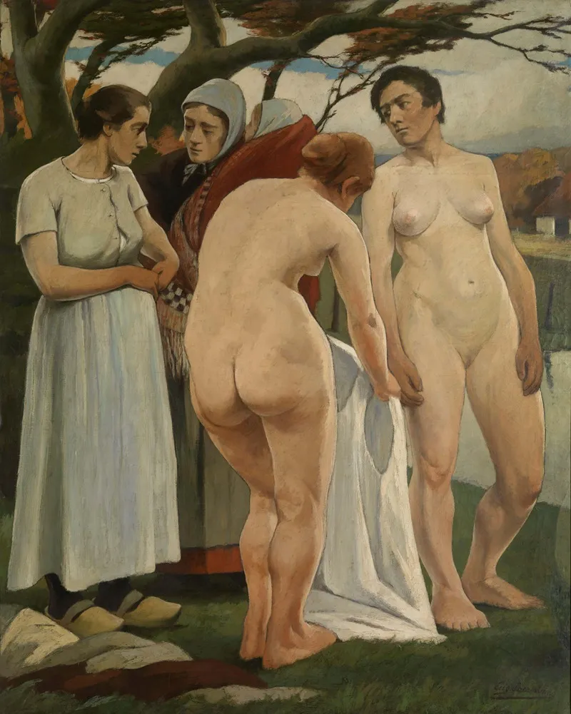 Baadsters by Eugène Laermans - Canvas Print
