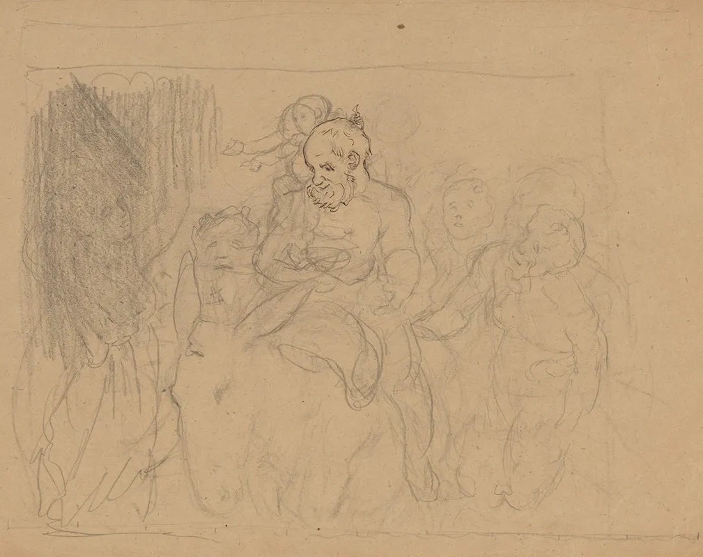 Bacchic Procession Drunken Silenus