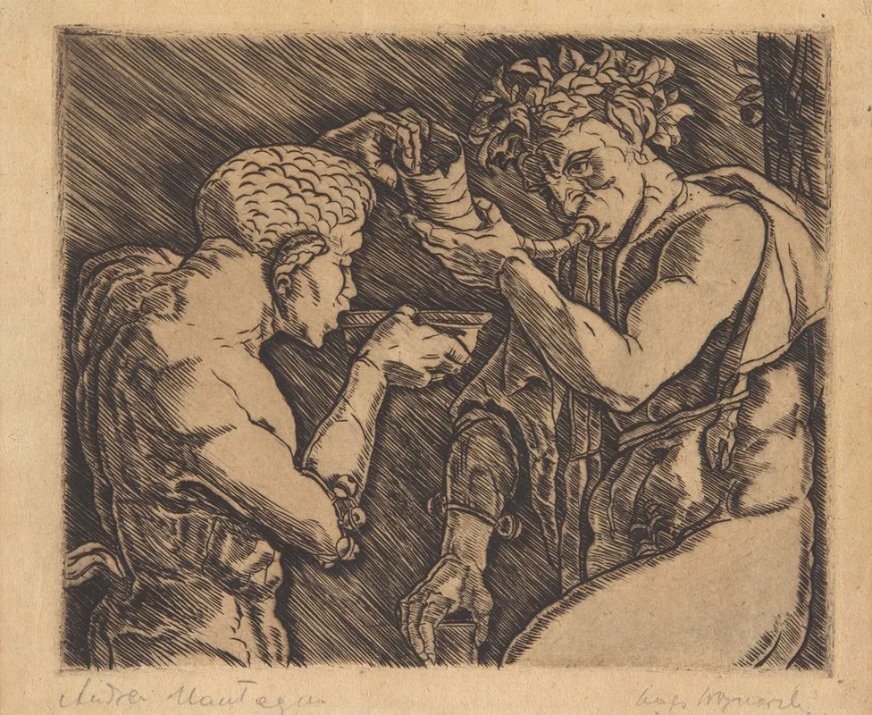 Bachanalia After Mantegna by Jan Wojnarski - Canvas Print