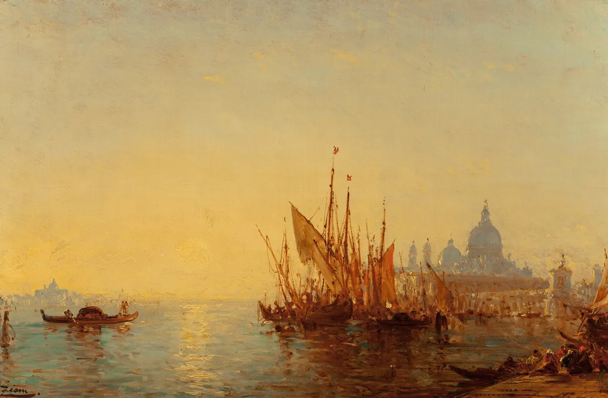 Bacino Di San Marco by Félix Ziem - Canvas Print