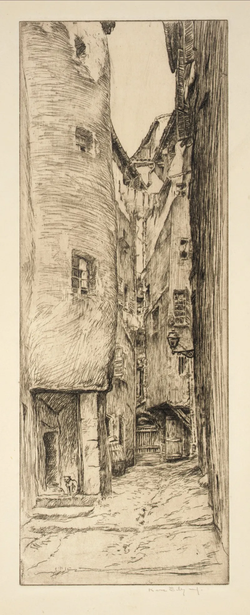 Back Street by Kerr Eby - Canvas Print