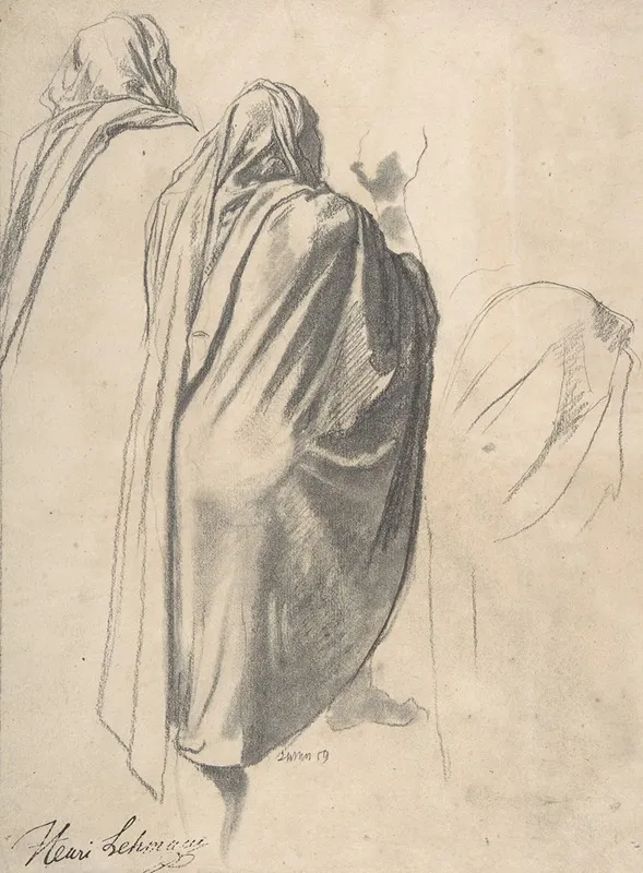 Back View Of A Male Figure Wearing A Cloak
