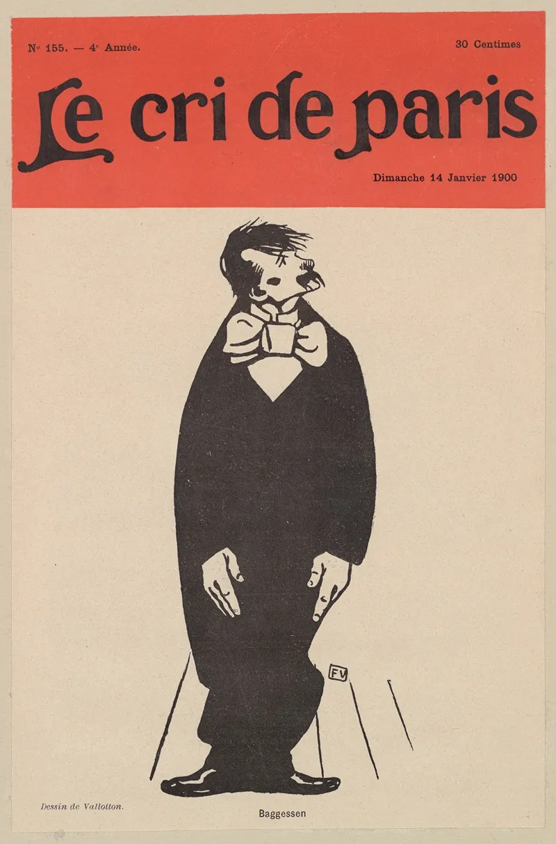 Baggessen by Félix Vallotton - Canvas Print