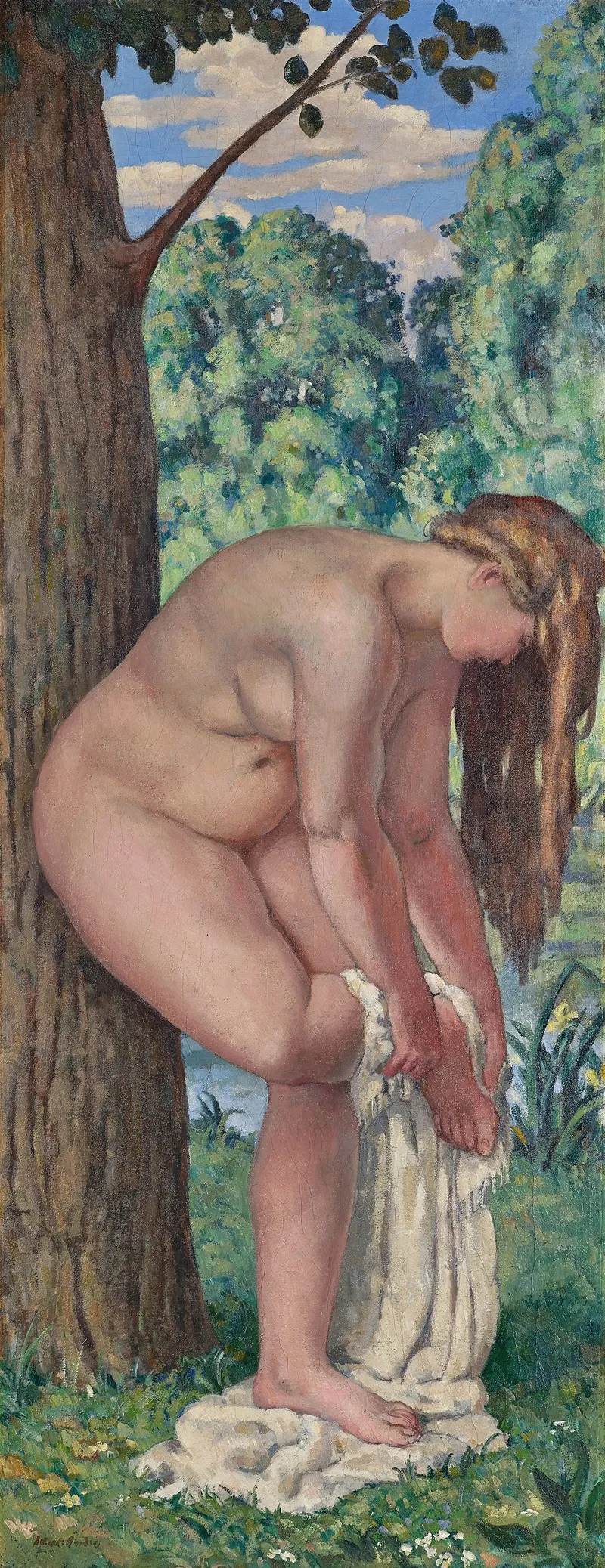 Baigneuse 14 by Albert André - Canvas Print