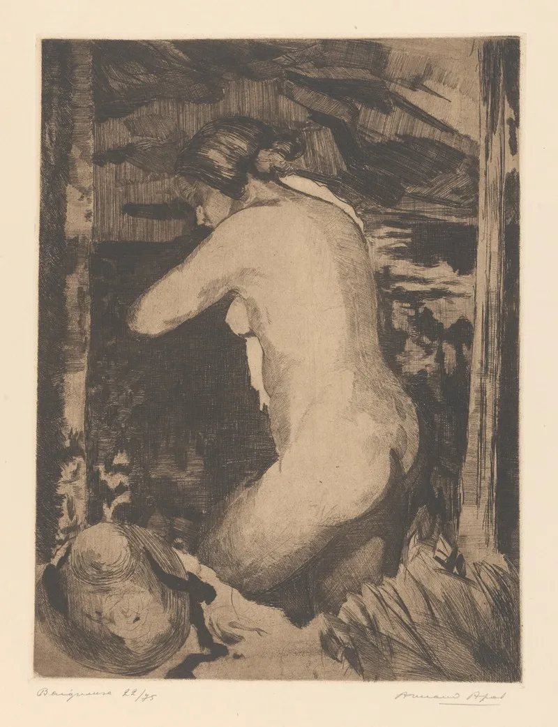 Baigneuse 8 by Armand Apol - Canvas Print