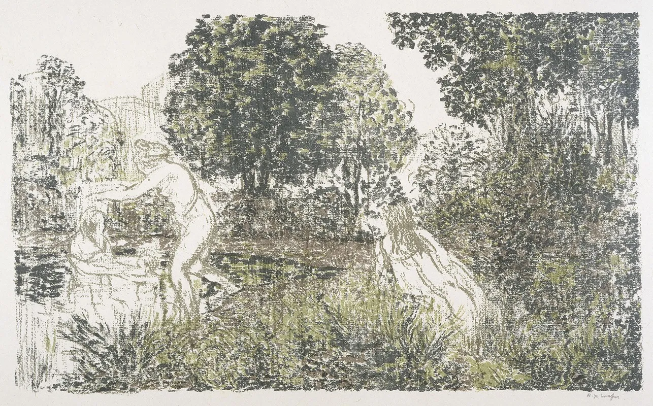 Baigneuses 10 by Ker-Xavier Roussel - Canvas Print