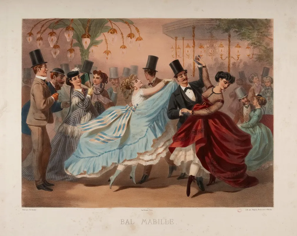 Bal Mabille by Charles Vernier - Canvas Print