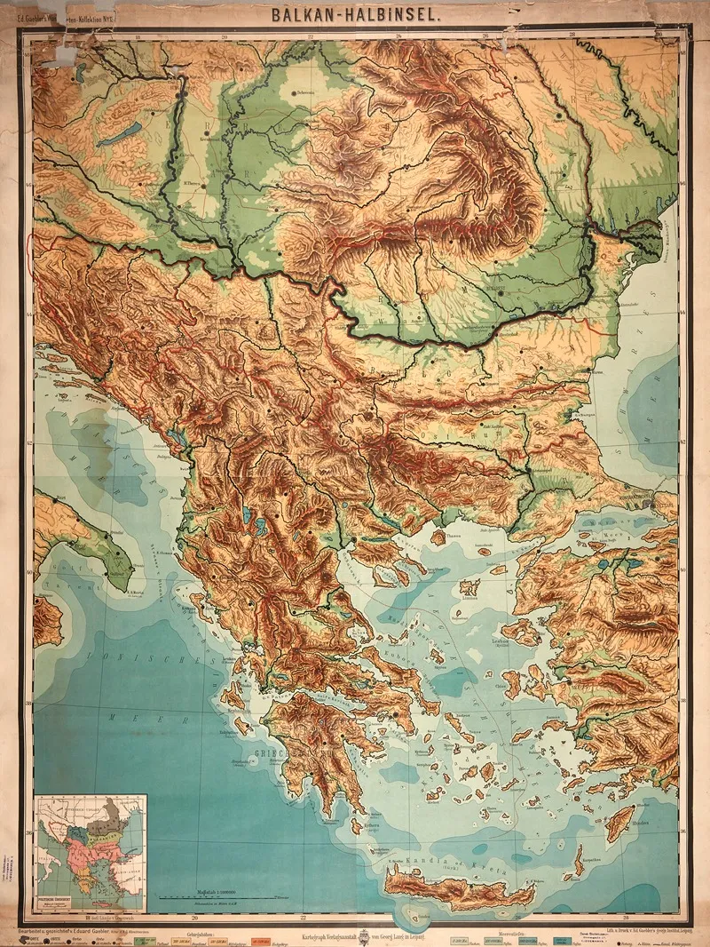 Balkan Peninsula by Eduard Gaebler - Canvas Print