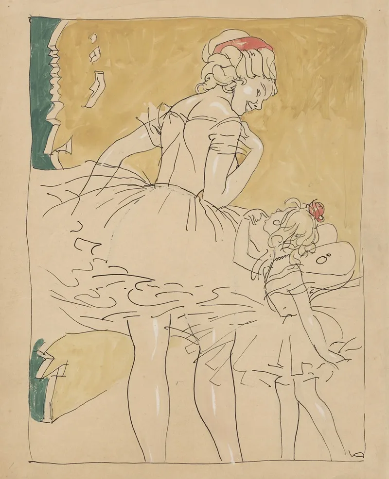 Ballet Dancers 5 by Valdemar Andersen - Canvas Print