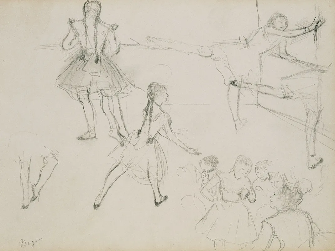 Ballet Dancers Rehearsing