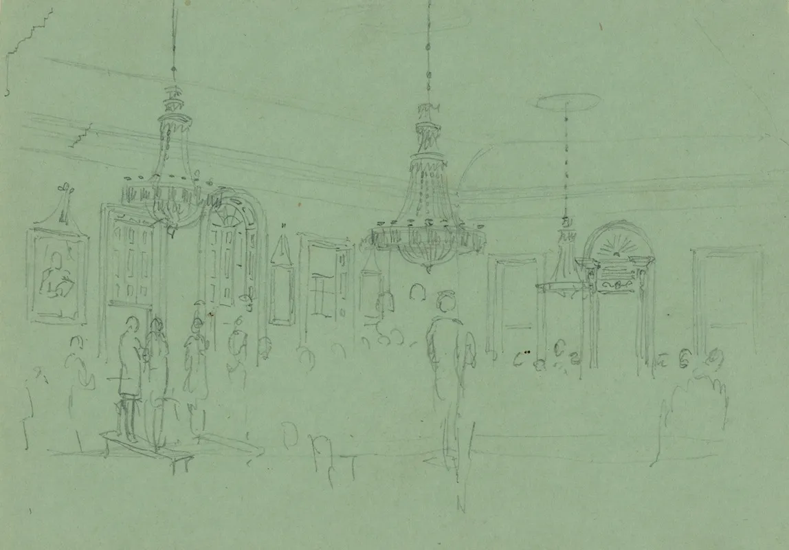 Ballroom With Figures