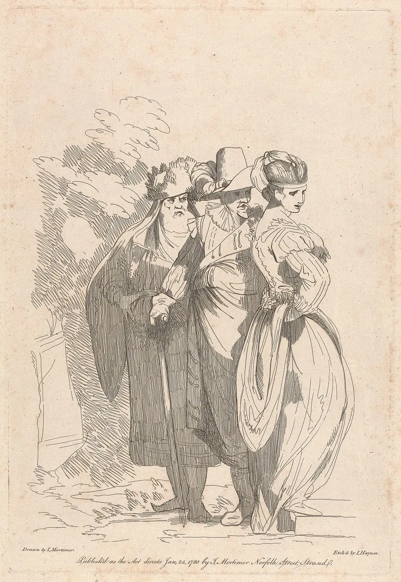 Bandit With Old Man And Young Woman