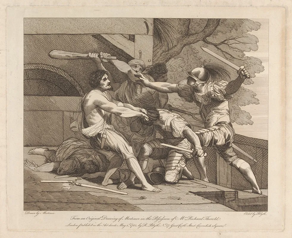 Bandits And Soldiers Fighting