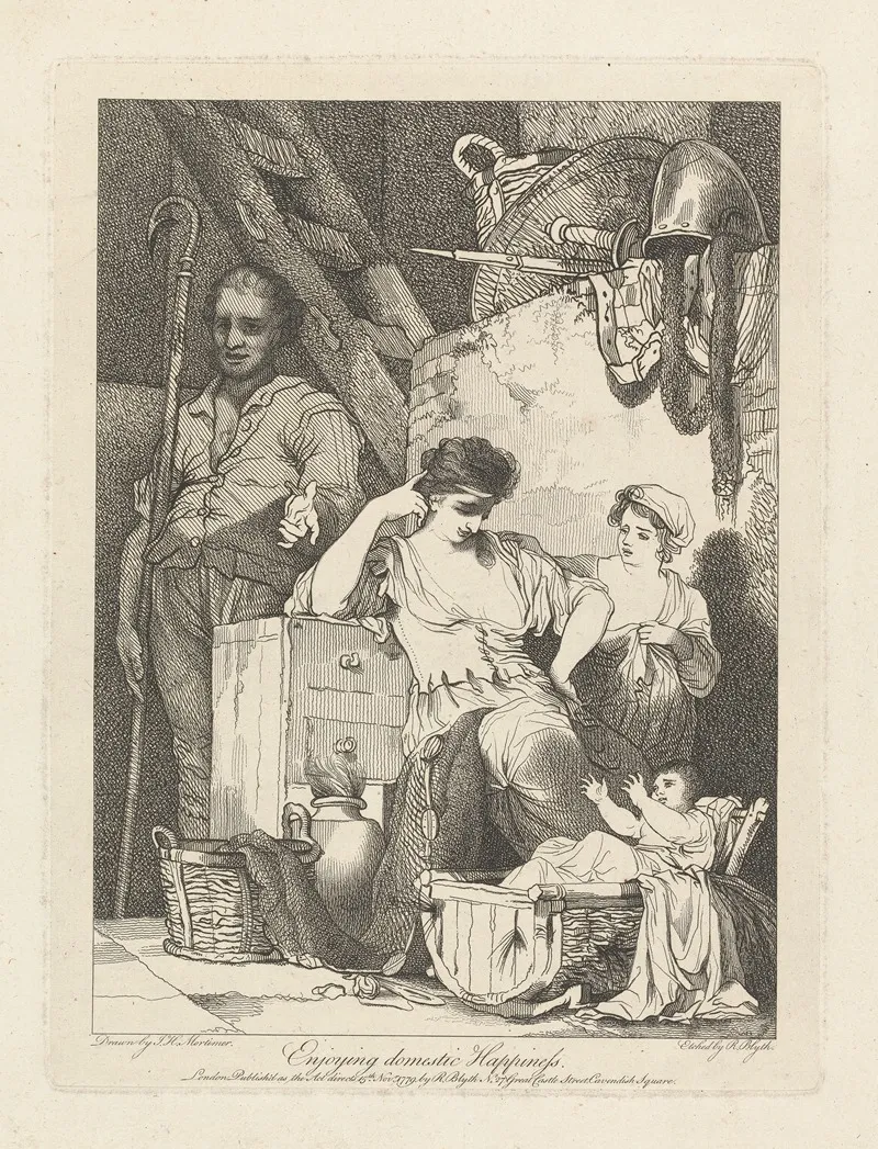 Banditti Representing Banditti Variously Employed Enjoying Domestic Happiness
